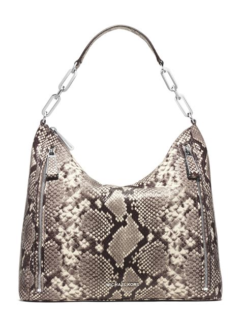 snake embossed michael kors purse|Michael Kors snakeskin tote.